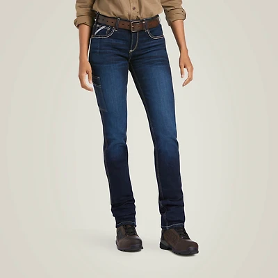 Rebar Perfect Rise Work Flex Riveter Slim Leg Jean