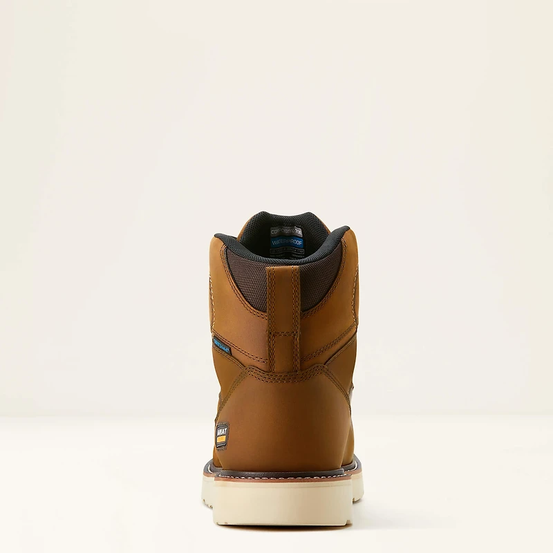 Rebar Wedge Moc Toe 6" Waterproof Composite Work Boot