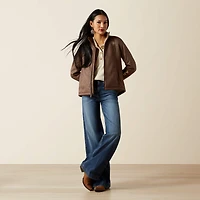 Ariat Logo Softshell Faux Leather Jacket