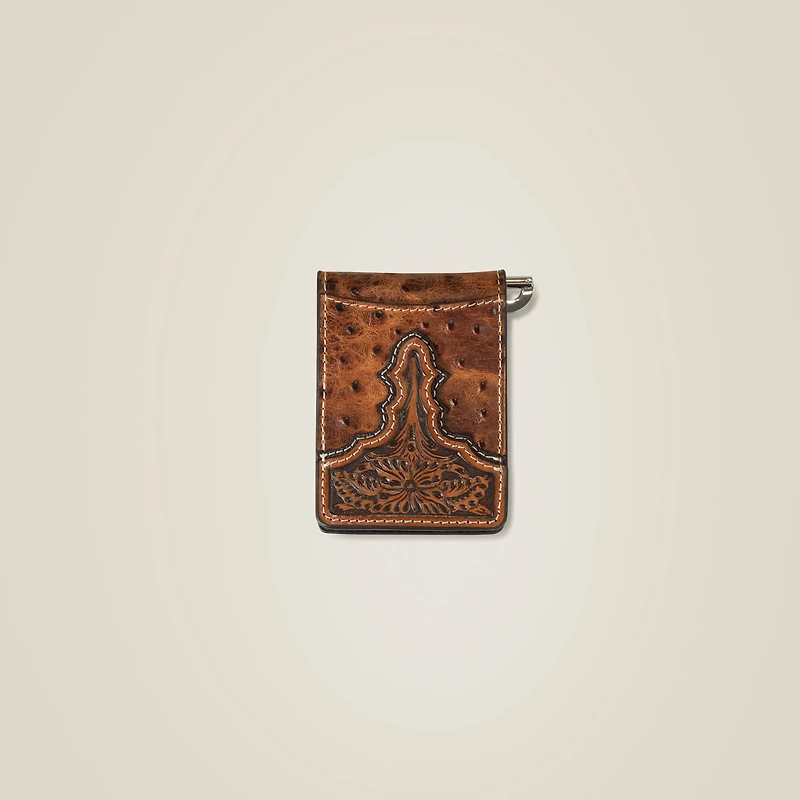 Ostrich Clip Wallet