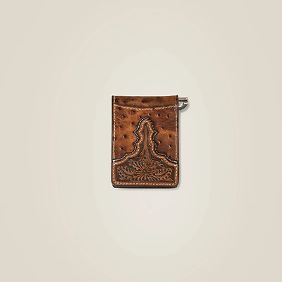 Ostrich Clip Wallet
