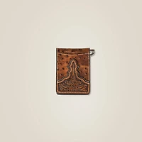 Ostrich Clip Wallet