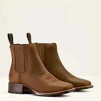 Booker Chelsea Wide Square Toe Western Boot
