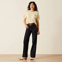 Ultra High Rise Tomboy Western Utility Wide Leg Jean