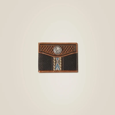 Braided Trim Bifold Wallet