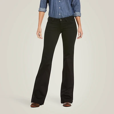 Trouser Mid Rise Forever Wide Leg Pant
