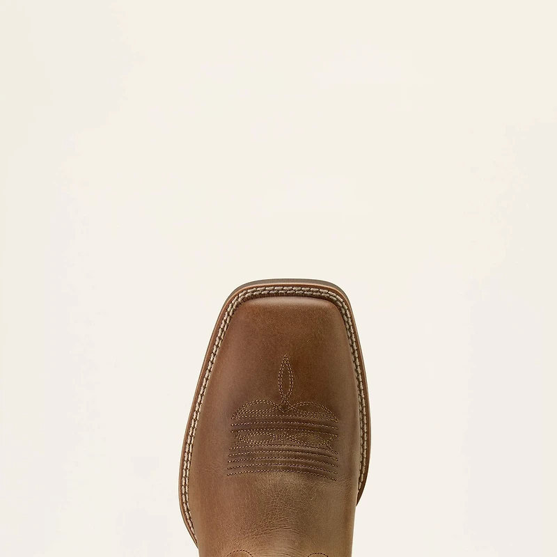 Sport Steer Skull Wide Square Toe Cowboy Boot