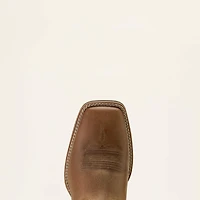 Sport Steer Skull Wide Square Toe Cowboy Boot