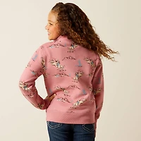 Bronc Scene 1/4 Zip Sweatshirt