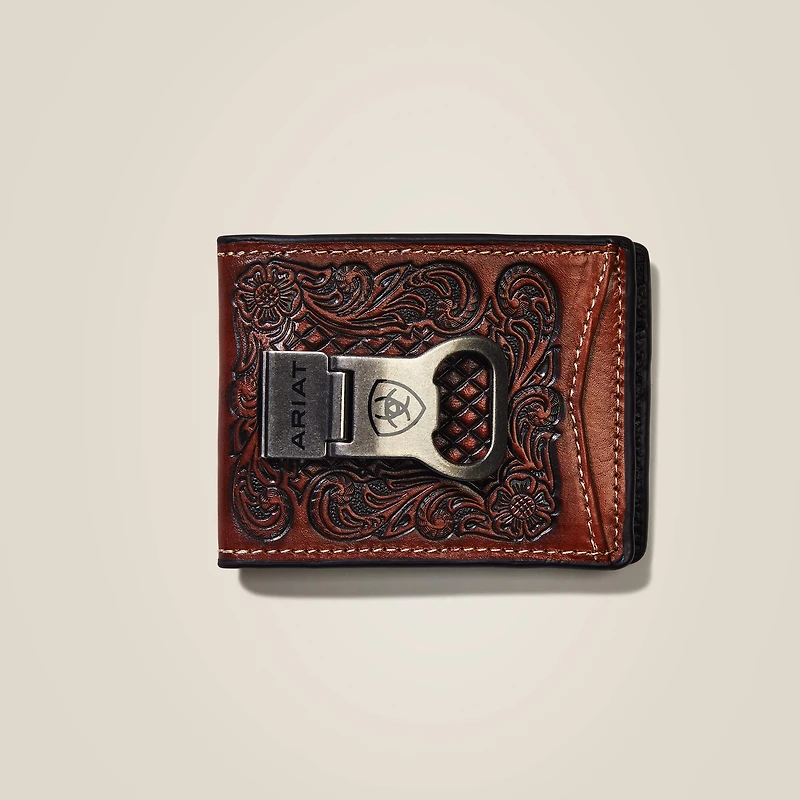Bifold W/ Clip Wallet Diamond Plate