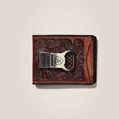 Bifold W/ Clip Wallet Diamond Plate