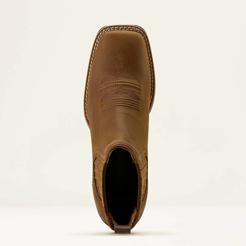 Booker Chelsea Wide Square Toe Western Boot