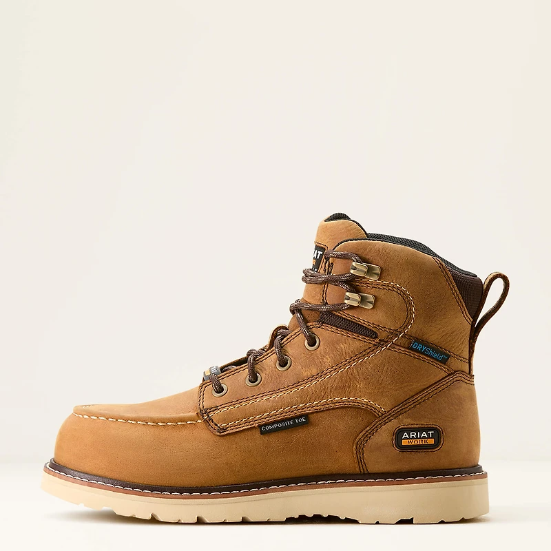 Rebar Wedge Moc Toe Waterproof Composite Work Boot