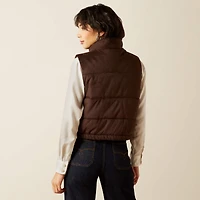 Swirls Faux Leather Vest