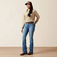 High Rise Camellia Boot Cut Jean