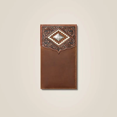 Diamond Emboss Brown Rodeo Wallet
