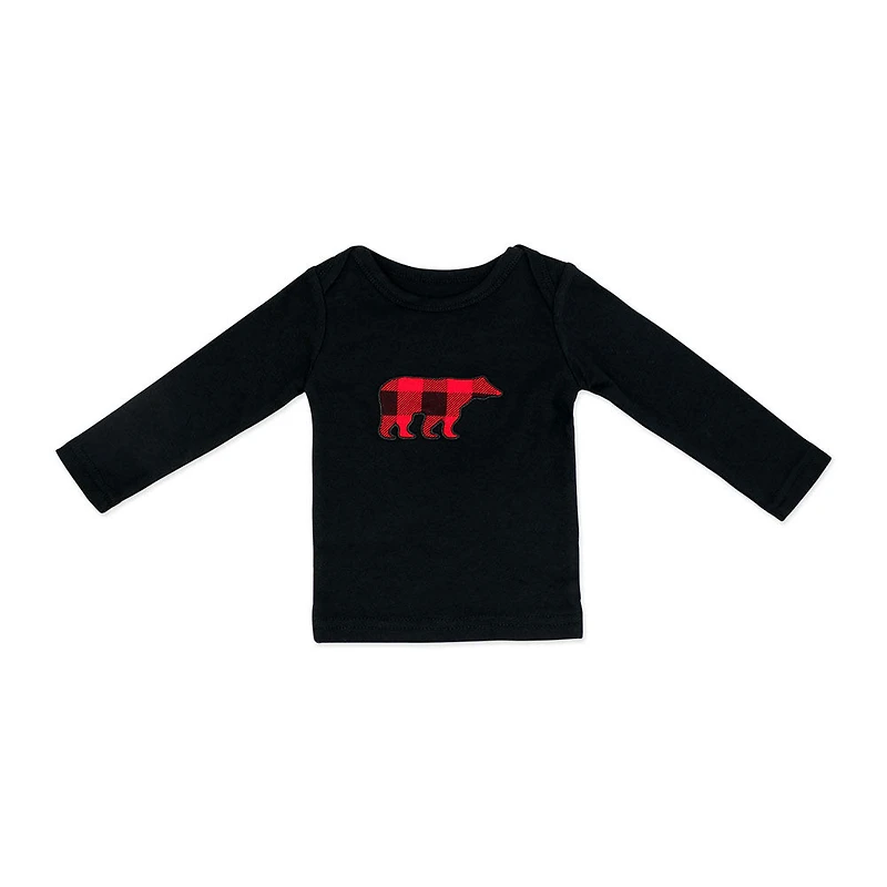 J&L Designs 2-Piece Pajama Set: Buffalo Bear