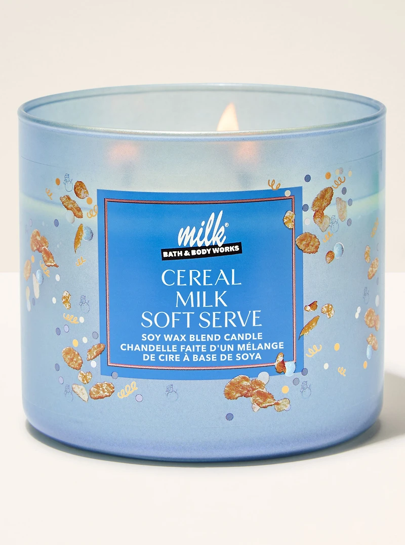 Cereal Milk Soft Serve 3-Wick Candle