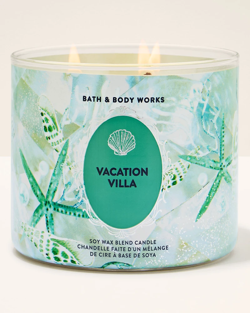 Vacation Villa 3-Wick Candle