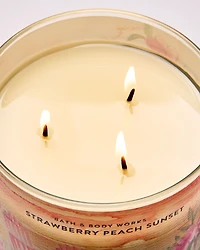 Strawberry Peach Sunset 3-Wick Candle