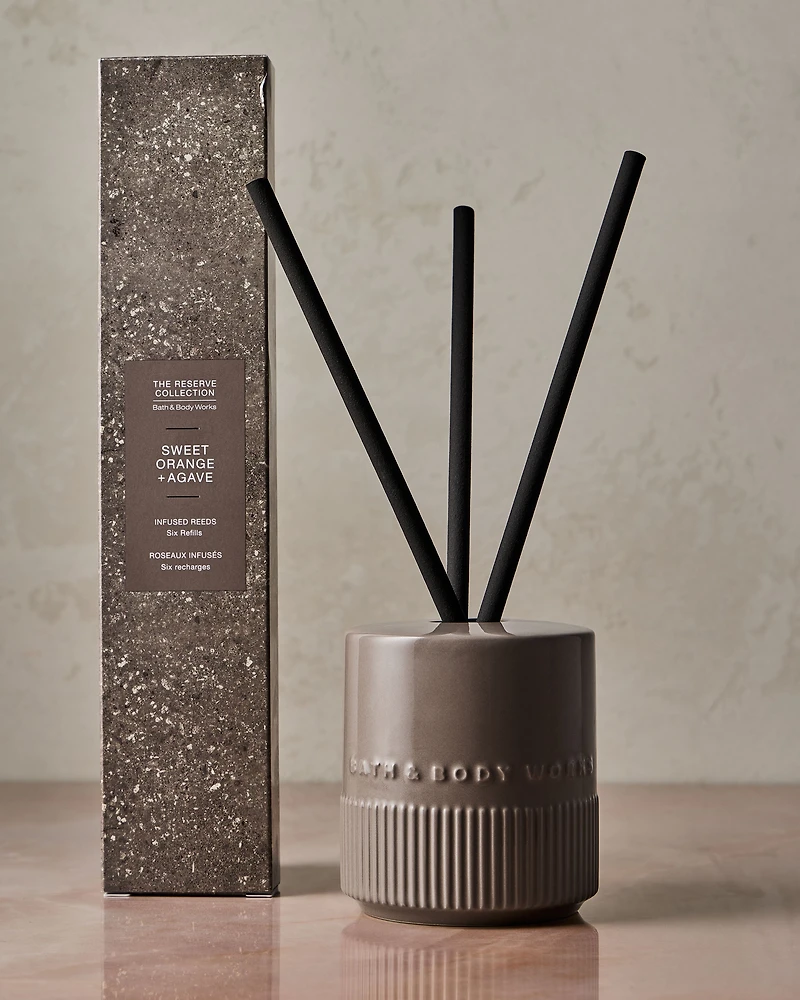 Sweet Orange + Agave Fragrance-Infused Liquidless Reeds