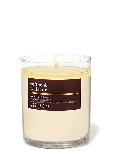 Chandelle à une mèche signature Coffee & Whiskey