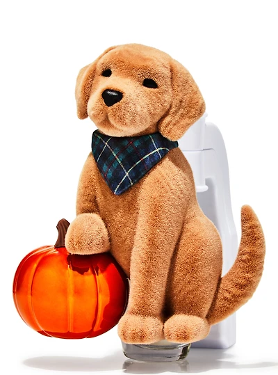 Dog with Pumpkin Adjustable Wallflowers Scent Control™ Wallflowers Fragrance Plug