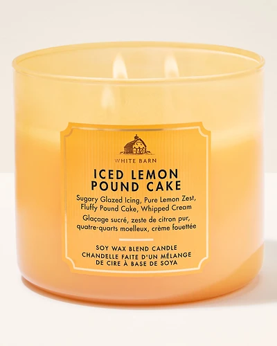 Iced Lemon Pound Cake 3-Wick Candle
