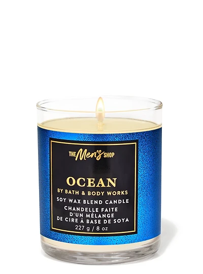 Chandelle à une mèche signature Ocean