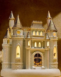 Disney Princess Light-up Castle Pedestal 3-Wick Candle Holder