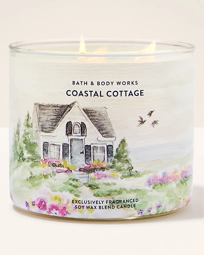 Coastal Cottage 3-Wick Candle