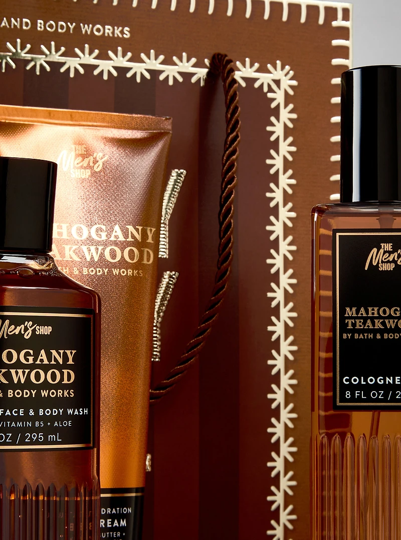 Mahogany Teakwood Gift Set