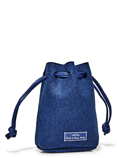 Blue Felt Gift Bag
