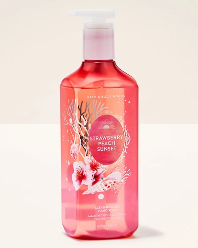 Strawberry Peach Sunset Cleansing Gel Hand Soap