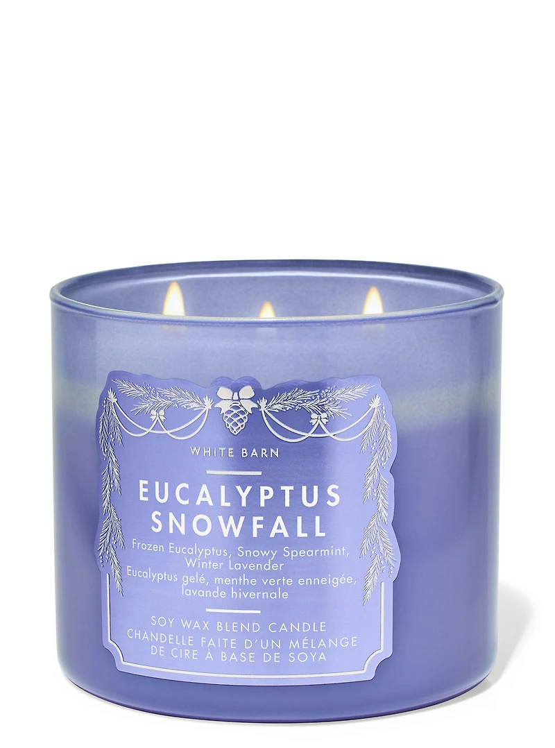 Eucalyptus Snowfall 3-Wick Candle