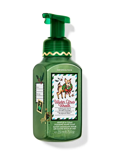 Winter Citrus Wreath Gentle & Clean Foaming Hand Soap
