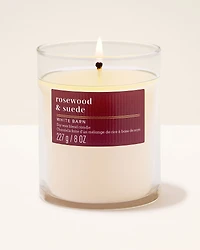 Rosewood & Suede Single Wick Candle