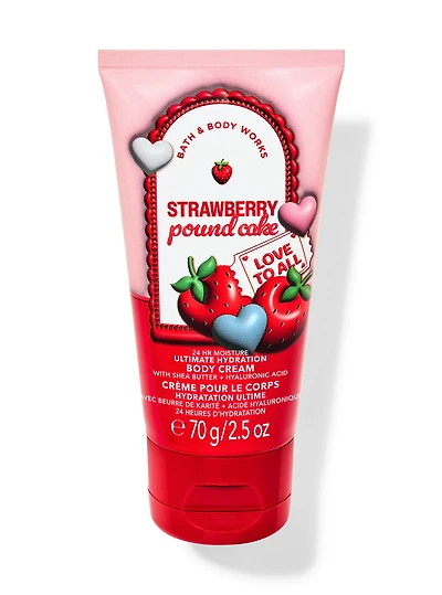 Strawberry Pound Cake Travel Size Ultimate Hydration Body Cream