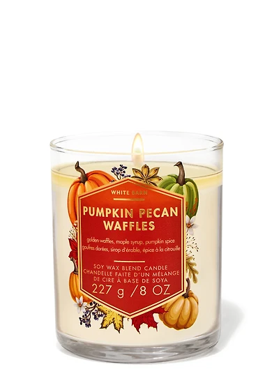Pumpkin Pecan Waffles Single Wick Candle