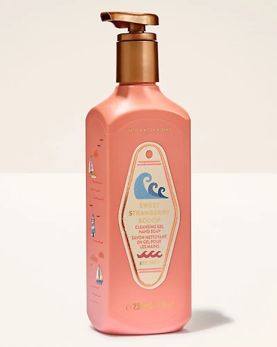 Sweet Strawberry Scoop Cleansing Gel Hand Soap