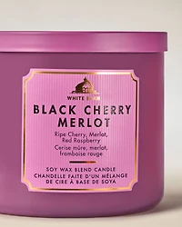 Black Cherry Merlot 3-Wick Candle
