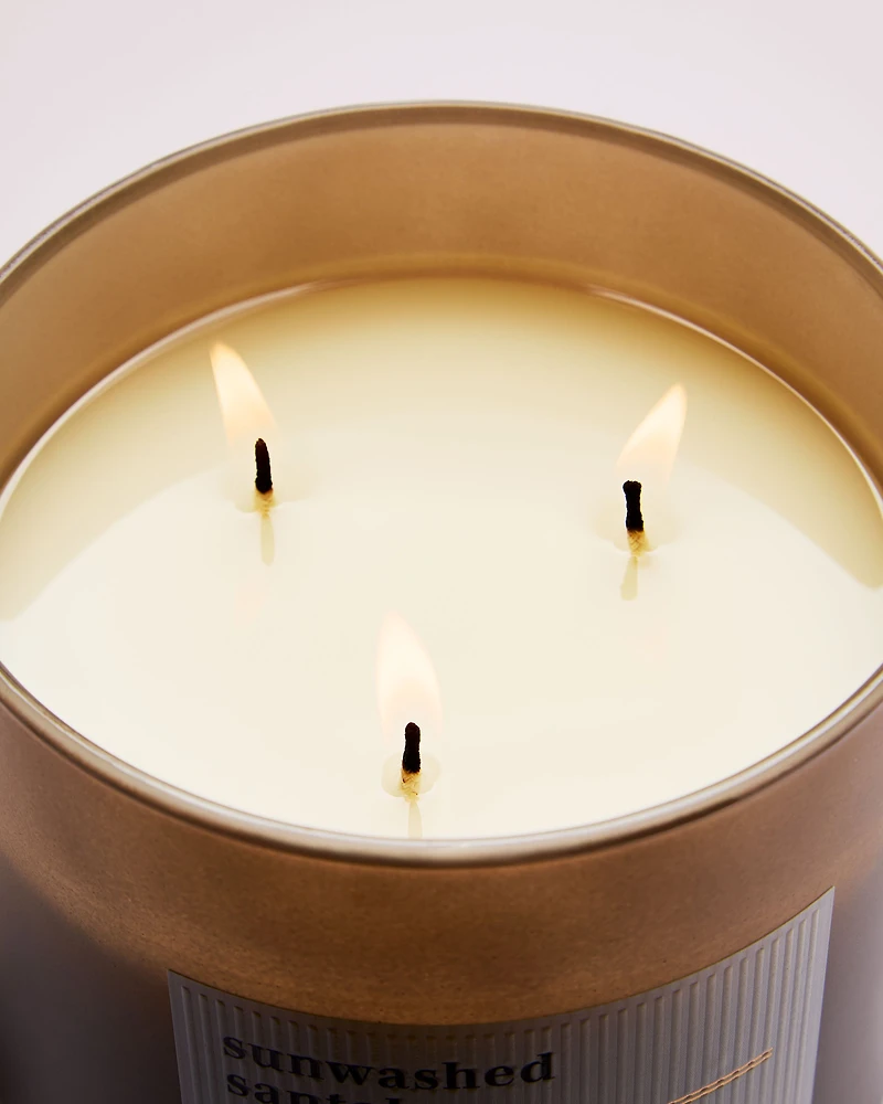 Sunwashed Santal 3-Wick Candle