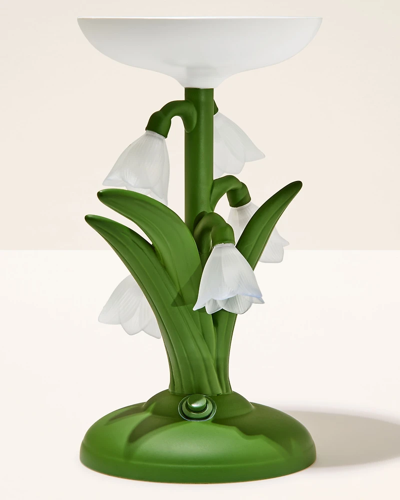 Snowdrop Dream Light-Up Pedestal Candle Holder