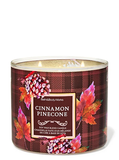 Cinnamon Pinecone 3-Wick Candle