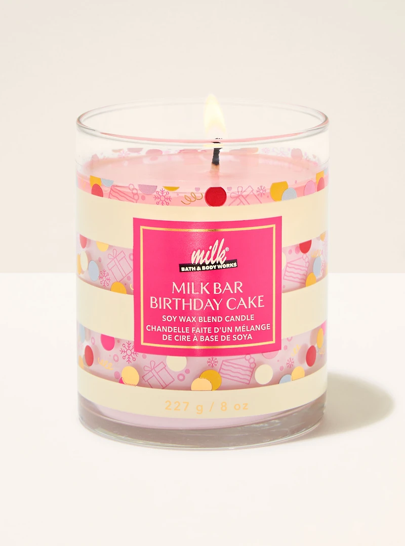 Milk Bar Birthday Cake Single Wick Candle