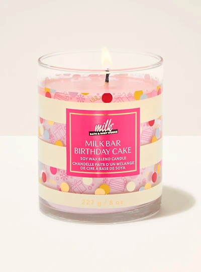 Milk Bar Birthday Cake Single Wick Candle