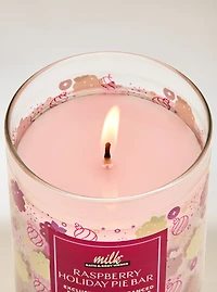 Raspberry Holiday Pie Bar Single Wick Candle