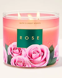 Rose 3-Wick Candle