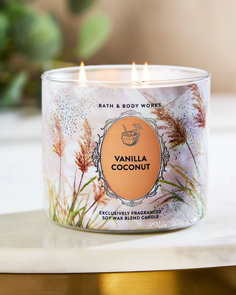 Vanilla Coconut 3-Wick Candle