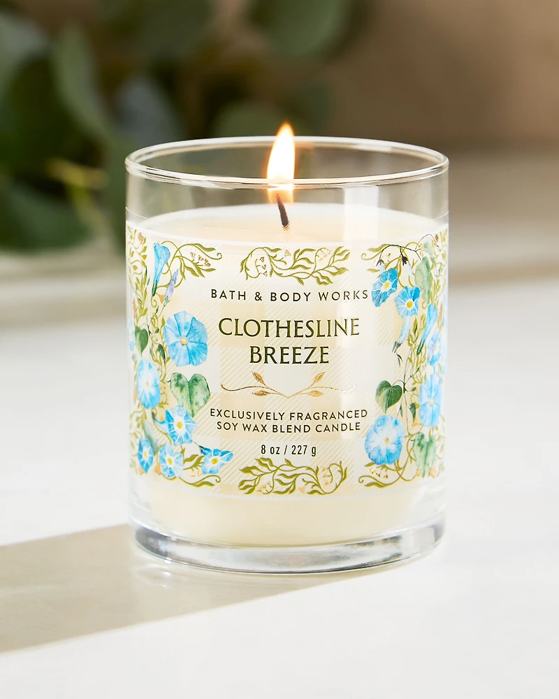 Clothesline Breeze Single Wick Candle